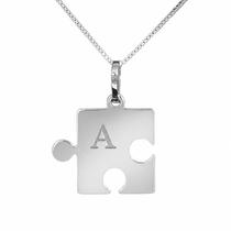 Colar Quebra-Cabeça Coleção Personalizável Prata 925 Colar Quebra-Cabeça Coleção Personalizável Prata 925