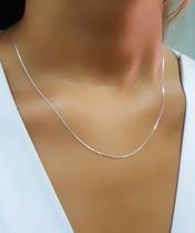 Colar Rabo de Rato Banhado a Prata