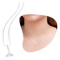 Colar Rabo De Sereia Em Prata 925 Legítima Gargantilha Prai Colar Rabo De Sereia Em Prata 925 Legítima Gargantilha Prai