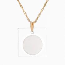 Colar Refletor de Energias Negativas 22mm para Proteção Contra Inveja - Sunshine Cristais