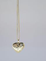 Colar relicário coração banhado a Ouro Colar relicário coração banhado a Ouro