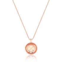 Colar Relicário Sorte Revestido em Ouro Rosê Colar Relicário Sorte Revestido em Ouro Rosê