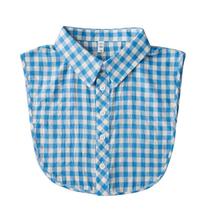 Colar removível Fresh Gingham Check Pattern para mulheres Colar removível Fresh Gingham Check Pattern para mulheres