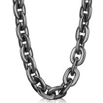 Colar Remuuly Halloween, corrente de plástico, 100 cm, preta