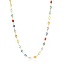 Colar Retangular Banhado a Ouro 18K