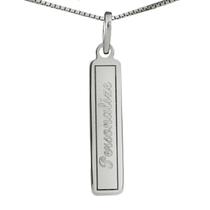 Colar Retângulo Coleção Personalizável em Prata 925