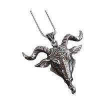 Colar Retro De Olho Da Verdade Com Cabeça De Ovelha Diabólica Para Homens, Joias Punk Góticas Para