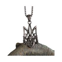Colar Retro Tridente De Poseidon Para Homens, Emblema Nacional Ucraniano, Joia Personalizada