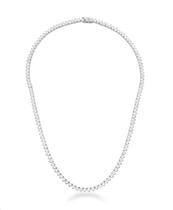 COLAR RIVIERA COM CRAVAÇÃO TRÊS PONTAS BANHADA A RÓDIO - 40cm COLAR RIVIERA COM CRAVAÇÃO TRÊS PONTAS BANHADA A RÓDIO - 40cm