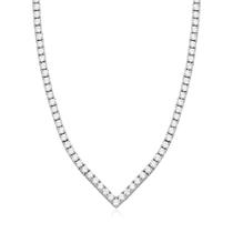 Colar Riviera Cravejada De Prata 925