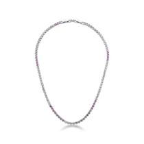 Colar Riviera Meta Dots Slim Banhado a Ródio