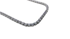 Colar Riviera Zirconia Branca Pequena Aço