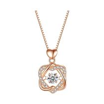 Colar Romântico Feminino Com Caixa De Presente Criativa Em Forma De Rosa, Joias Para O Dia Dos Colar Romântico Feminino Com Caixa De Presente Criativa Em Forma De Rosa, Joias Para O Dia Dos