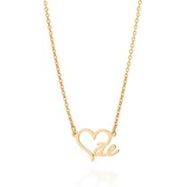 Colar rommanel banhado ouro 18k feminino pingente coração mãe 50cm 45cm 531624 Colar rommanel banhado ouro 18k feminino pingente coração mãe 50cm 45cm 531624