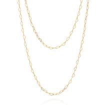 Colar Rommanel Banhado Ouro Duplo De Corações 531131 Colar Rommanel Banhado Ouro Duplo De Corações 531131