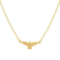 Colar Rommanel Banhado Ouro Pingente Espírito Santo 531221