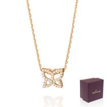 Colar Rommanel Borboleta Gravejada 35 Zircônias Banhada Ouro 18k 531859 Colar Rommanel Borboleta Gravejada 35 Zircônias Banhada Ouro 18k 531859