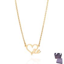 Colar Rommanel Com Escrita Mãe Banhado Ouro 18k Tamanho 50 Colar Rommanel Com Escrita Mãe Banhado Ouro 18k Tamanho 50