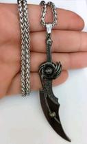 Colar RPG com Pingente Cor Grafite Final Fantasy Cosplay