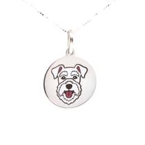 Colar Schnauzer Coleção Estimação em Prata 925 Branco
