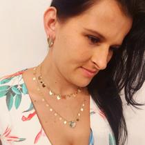 Colar Semijoia em ouro 18k Corações