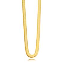 Colar Semijoia Malha Roliça Banhado A Ouro 18k