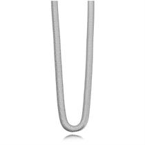 Colar Semijoia Malha Roliça Banhado A Prata 925