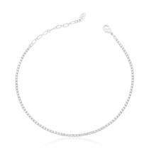 Colar Semijoia Prata Cravejada Riviera Feminino Luxo