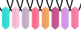 Colar Sensorial de Silicone para Mastigar Tilcare Chew Chew 8 unidades Colar Sensorial de Silicone para Mastigar Tilcare Chew Chew 8 unidades