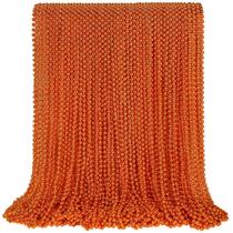 Colar SHAOQINLIN Orange Bead 100 peças para festa de Mardi Gras