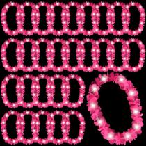 Colar Sherr, 24 peças, LED Light Up Flower, 100 cm, rosa Colar Sherr, 24 peças, LED Light Up Flower, 100 cm, rosa
