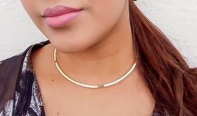 Colar Shocker Dourado