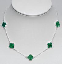 Colar Shoker 5 Trevos da Sorte Virginia Verde Colar Shoker 5 Trevos da Sorte Virginia Verde