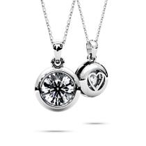 Colar SIGALIT Moissanite com moldura de prata esterlina de 1 quilate Colar SIGALIT Moissanite com moldura de prata esterlina de 1 quilate