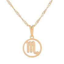 Colar Signo Escorpião 12 mm Presente para Escorpiana Sunshine Cristais