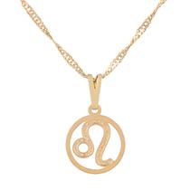 Colar Signo Leão 12 mm Presente para Leonina Sunshine Cristais
