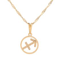 Colar Signo Sagitário 12 mm Presente para Sagitariana Sunshine Cristais
