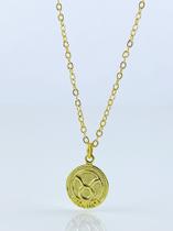 Colar signo touro banhado a ouro 18k