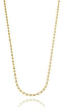 Colar Silmara Corrente Setinhas Duplas lisas banhado em ouro 18k