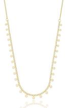 Colar Silvana Corrente Grumet com Plaquinhas Redondas banhado em ouro 18k Colar Silvana Corrente Grumet com Plaquinhas Redondas banhado em ouro 18k