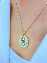 COLAR SÍMBOLO EU TE AMO EM LIBRAS - Elysee Semijoias