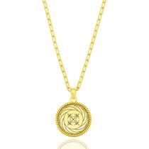 Colar Simbolo Turbilhão com Sol Placa Radionica Colar Simbolo Turbilhão com Sol Placa Radionica