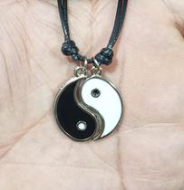 Colar Simbolo Yin Yang (Bem e o Mal) - Filosofia chinesa é a representação do positivo e do negativo - VMR