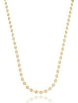 Colar Simone Corrente De Chapinhas Redondas banhado em ouro 18k