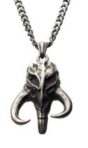 Colar Star Wars Mandalorian Mythosaur Skull em aço inoxidável