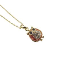Colar Strass Coruja CO1494 Colar Strass Coruja CO1494