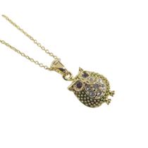 Colar Strass Coruja CO1494 Colar Strass Coruja CO1494