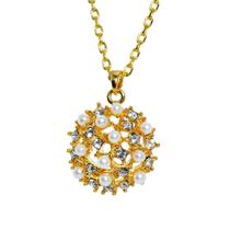 Colar Strass e Pérola CO1977 Colar Strass e Pérola CO1977