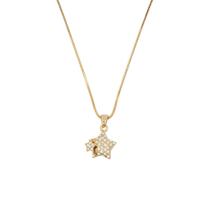 Colar Strass Estrela e Lua CO0336