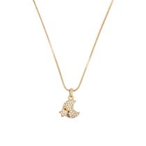 Colar Strass Estrela e Lua CO0336
